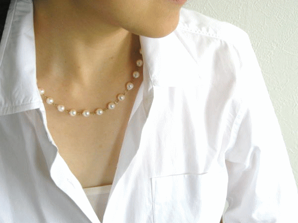 ドレスユーアップ パールチェーンネックレス チェーンパール 送料無料 真珠ネックレス Marion Jewel ドレスユーアップ パールチェーンネックレス チェーンパール 送料無料 真珠ネックレス Marion Jewel